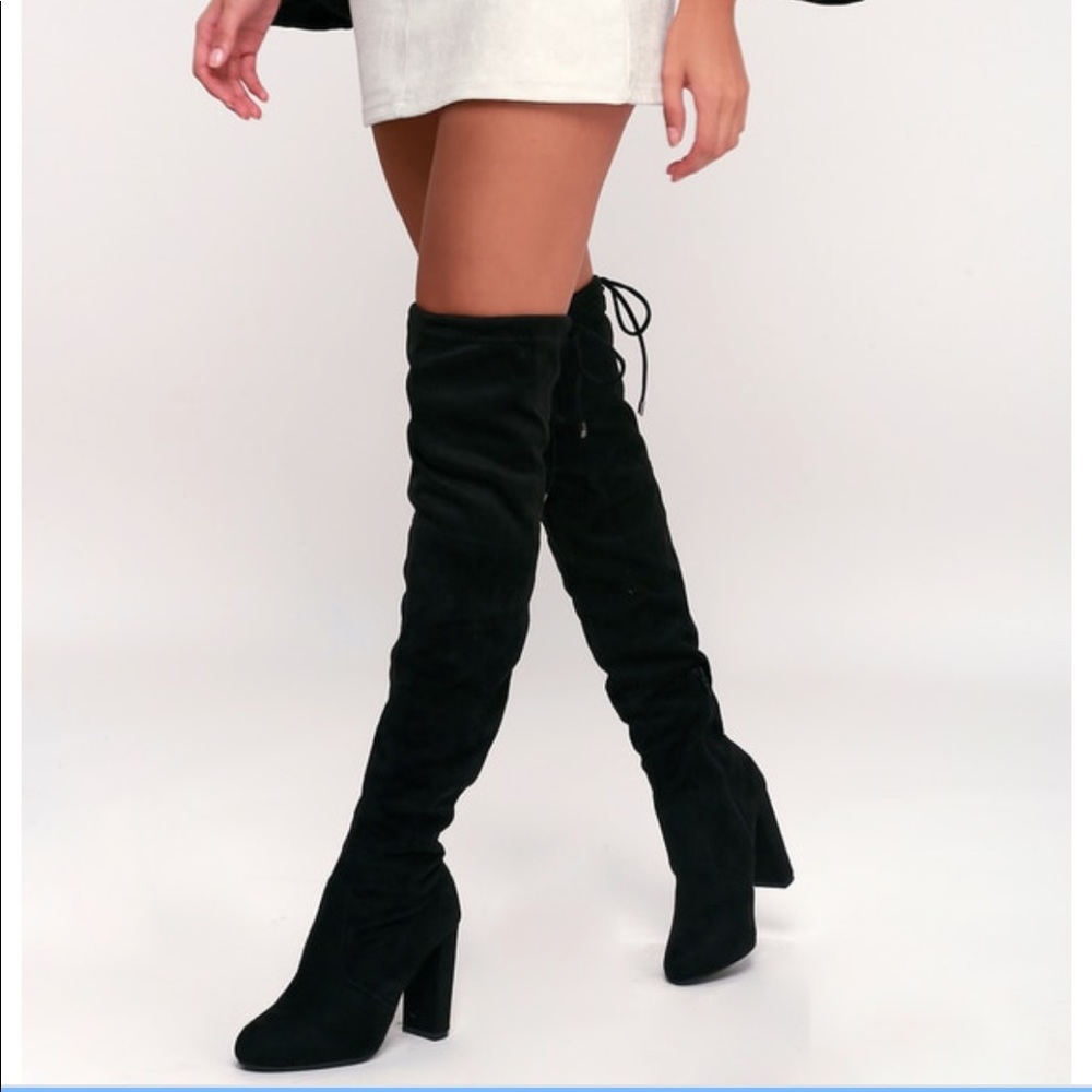 ISO over the knee black boots